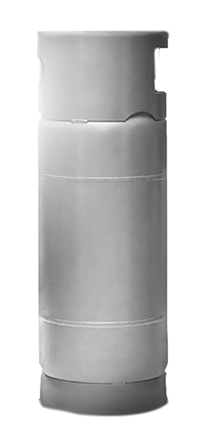Botijão de gás P20, 20kg, modelo intermediário residencial e comercial
